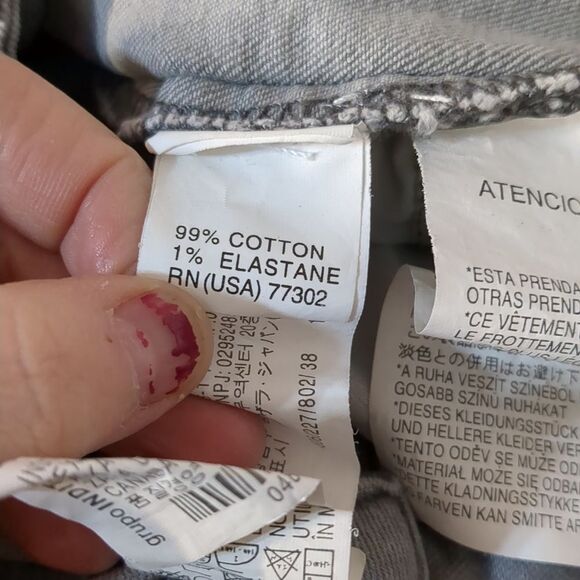 Zara Low Rise Gray Stretch Skinny Jeans Women's Regular Size 6 - Picture 9 of 9